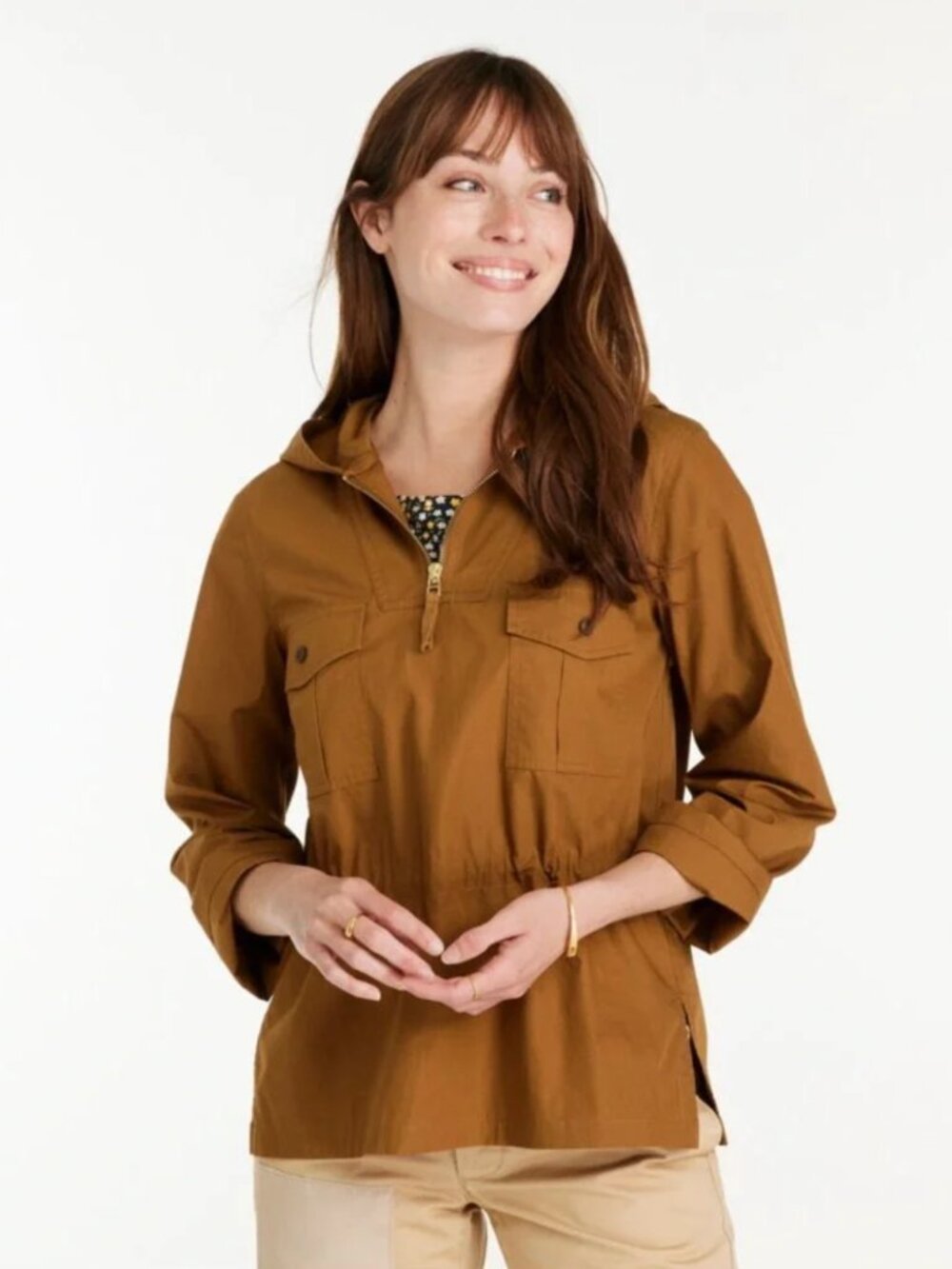 LL Bean Women's Signature Anorak - Brown